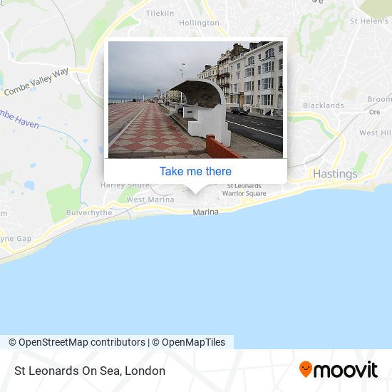 St Leonards On Sea Map How To Get To St Leonards On Sea In Hastings By Bus Or Train?