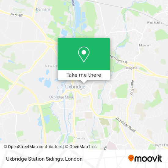 Uxbridge Station Sidings map