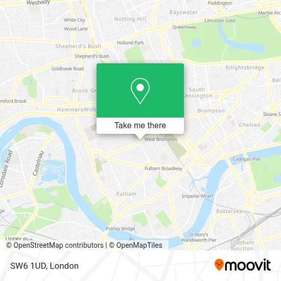 How to Get to SW6 1UD in West Kensington by Bus, Tube, Train or Tramlink?