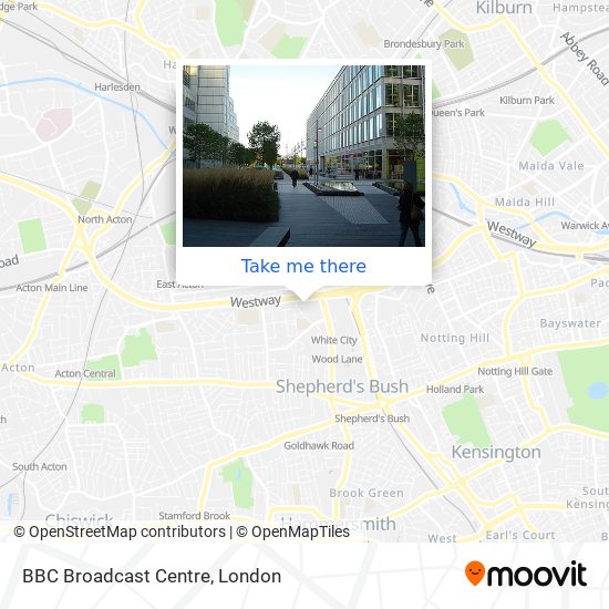 BBC Broadcast Centre map