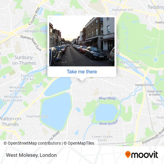 West Molesey map