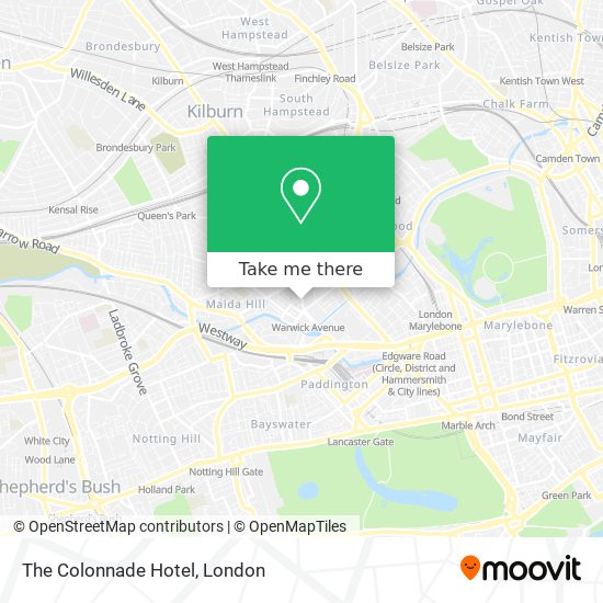 The Colonnade Hotel map