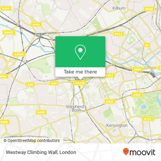 Westway Climbing Wall map