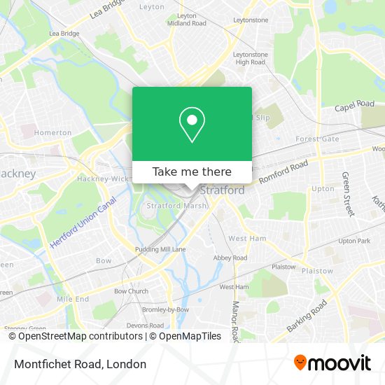 Montfichet Road map