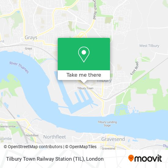 Tilbury Town Railway Station (TIL) map
