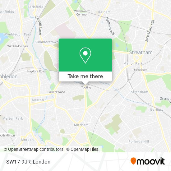 SW17 9JR map
