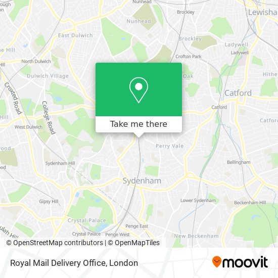 Royal Mail Delivery Office map