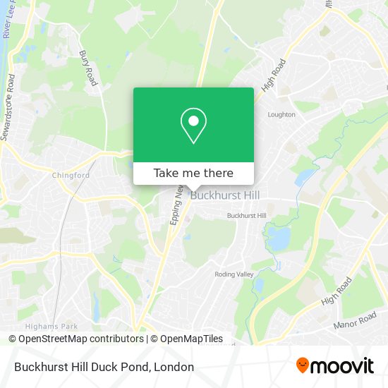 Buckhurst Hill Duck Pond map