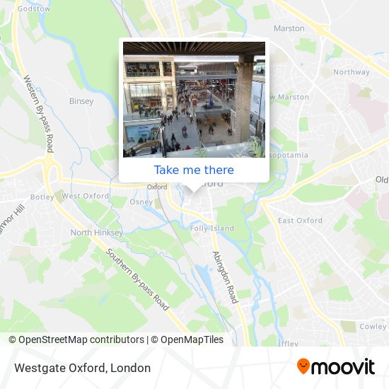 Westgate Oxford map