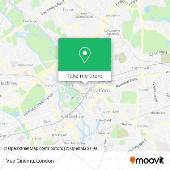 Vue Cinema map