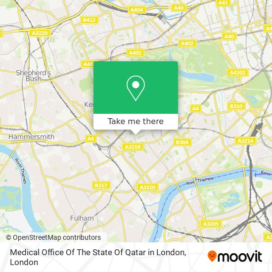 Medical Office Of The State Of Qatar in London map