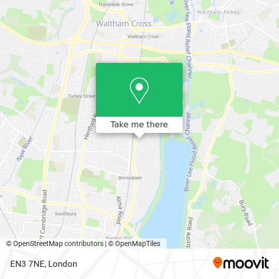 EN3 7NE map