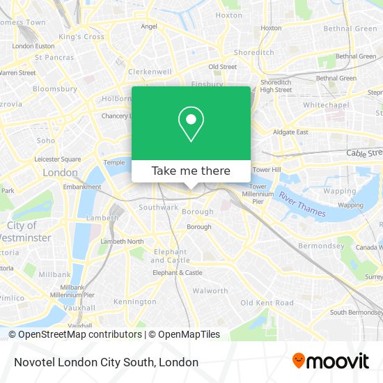 Novotel London City South map