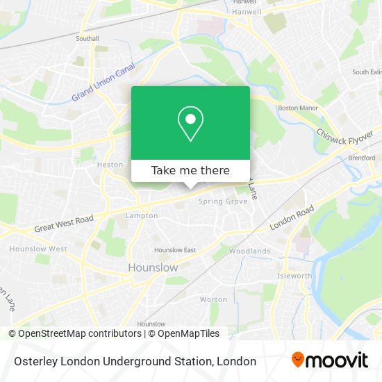 Osterley London Underground Station map