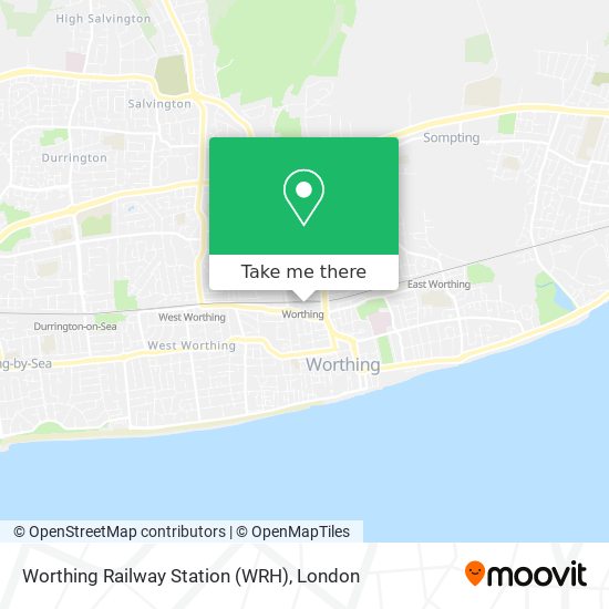 Worthing Railway Station (WRH) map