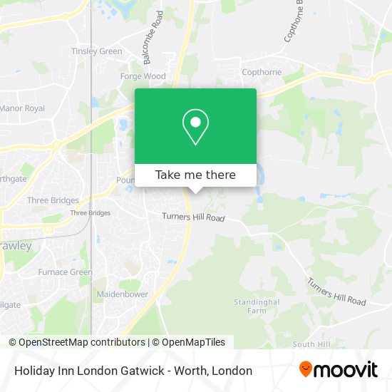 Holiday Inn London Gatwick - Worth map