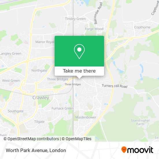 Worth Park Avenue map