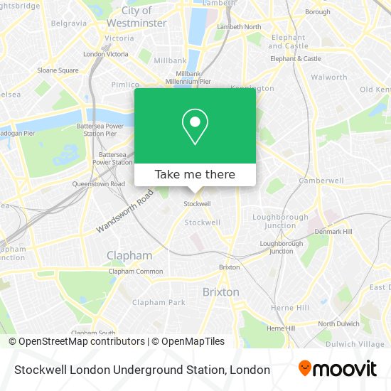 Stockwell London Underground Station map