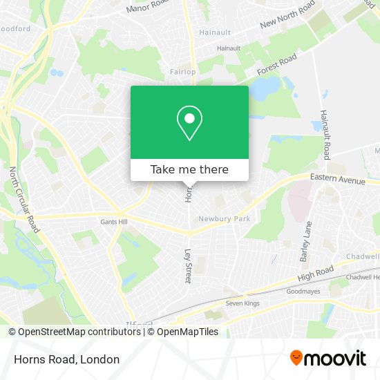Horns Road map