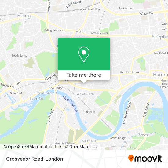 Grosvenor Road map