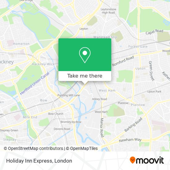 How to get to Holiday Inn Express in Stratford by Bus, Train, Tube or DLR?