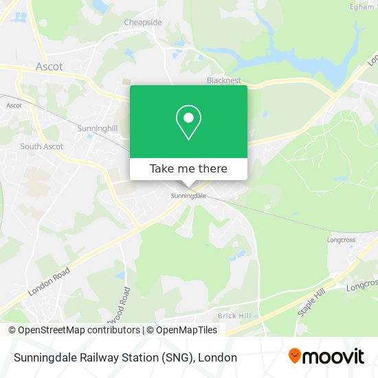 Sunningdale Railway Station (SNG) map
