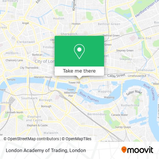 London Academy of Trading map