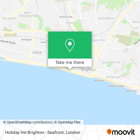 Holiday Inn Brighton - Seafront map