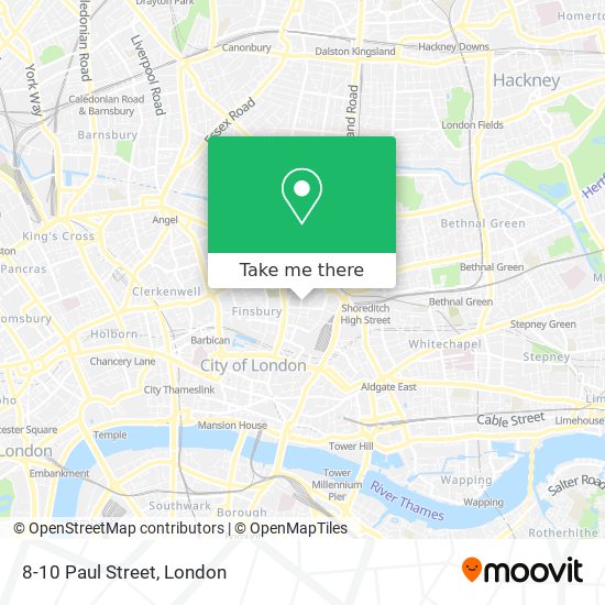 8-10 Paul Street map