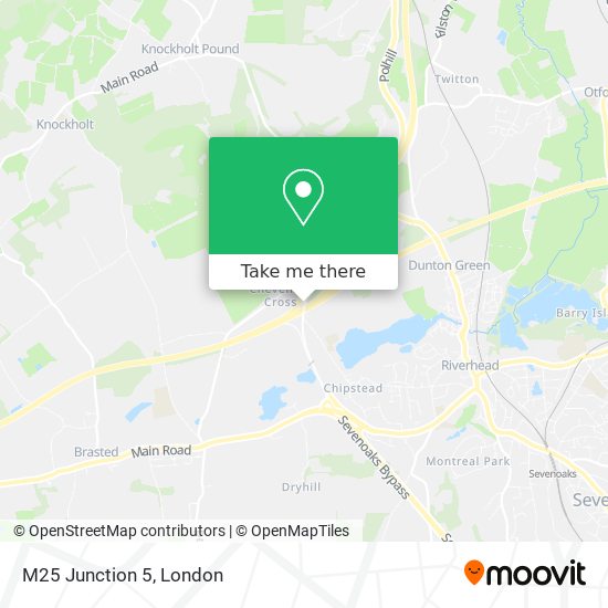 M25 Junction 5 map