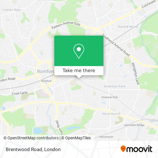 Brentwood Road map