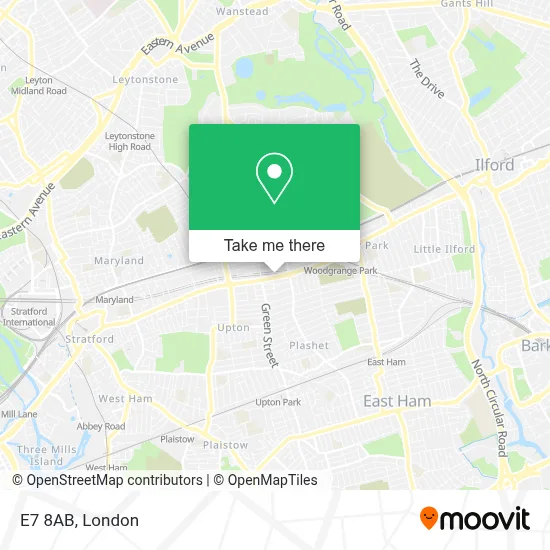 How to Get to E7 8AB in Forest Gate by Bus, Tube or Train?