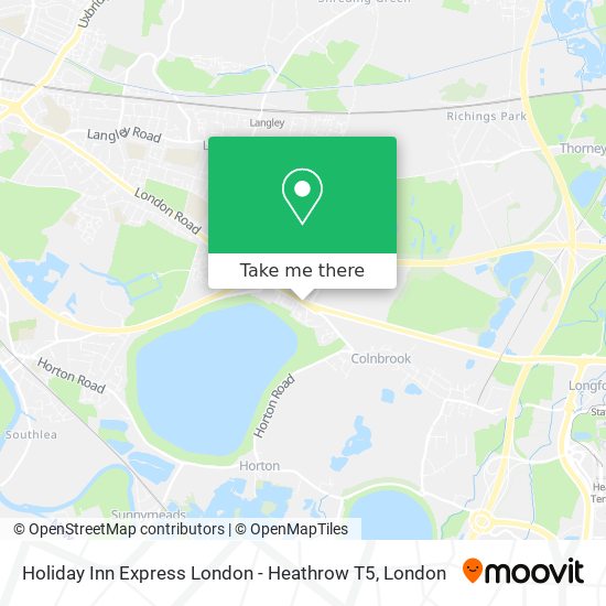 Holiday Inn Express London - Heathrow T5 map