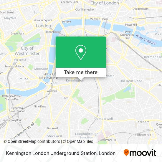 Kennington London Underground Station map