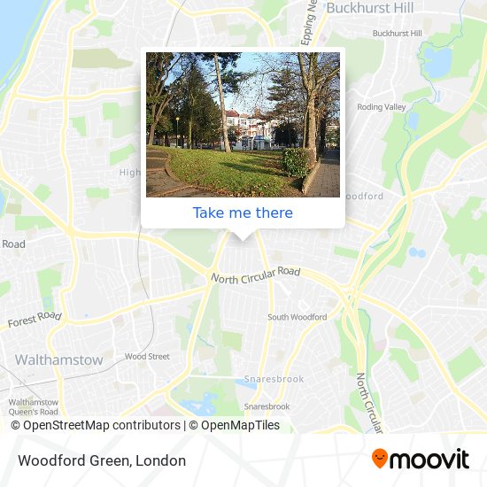Woodford Green map