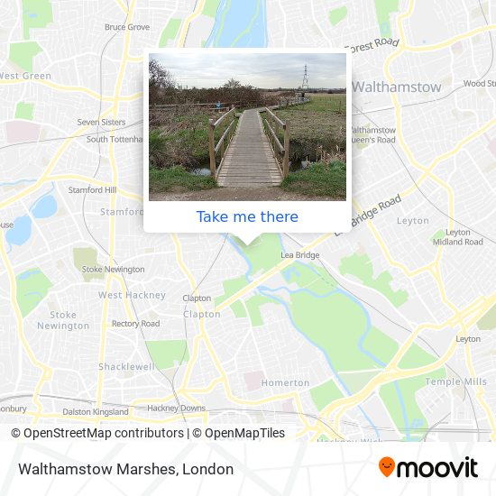 Walthamstow Marshes map