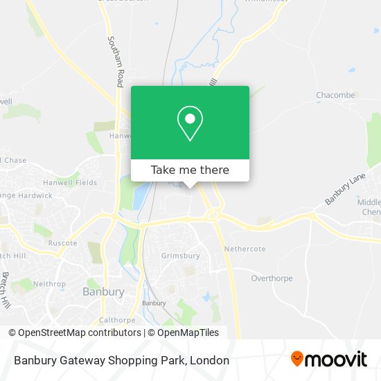 Banbury Gateway Shopping Park map