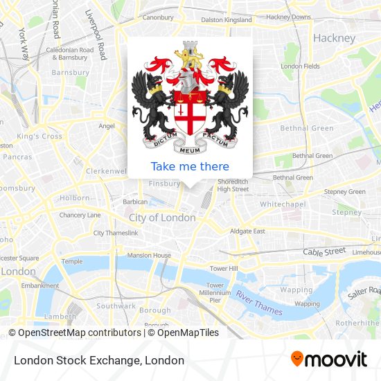 London Stock Exchange map