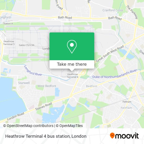 Heathrow Terminal 4 bus station map