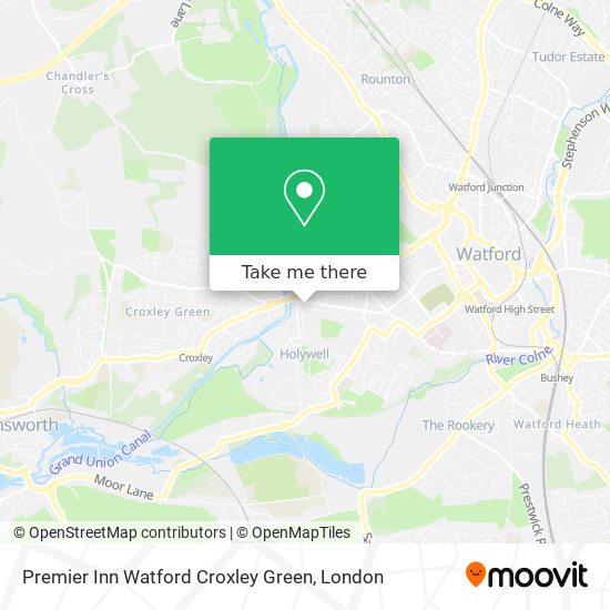 Premier Inn Watford Croxley Green map