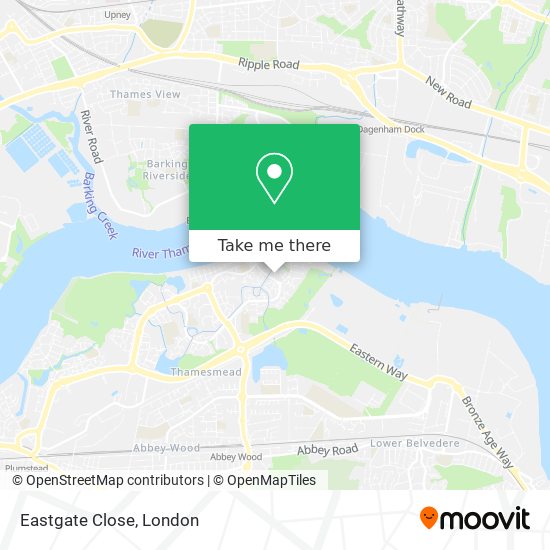 Eastgate Close map