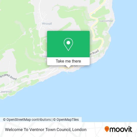 Welcome To Ventnor Town Council map
