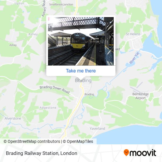 Brading Railway Station map
