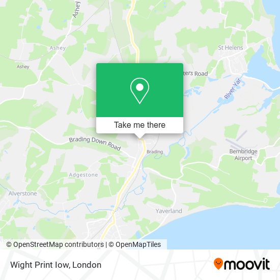 Wight Print Iow map