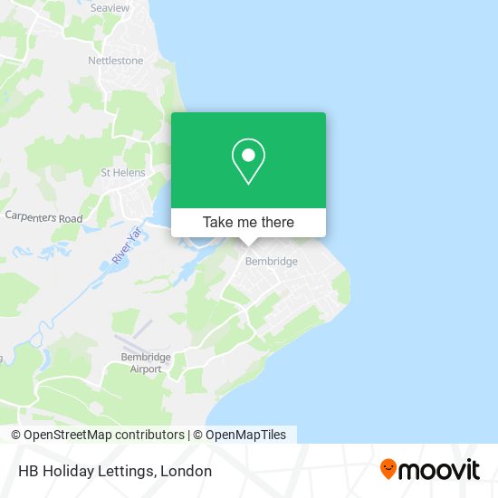HB Holiday Lettings map