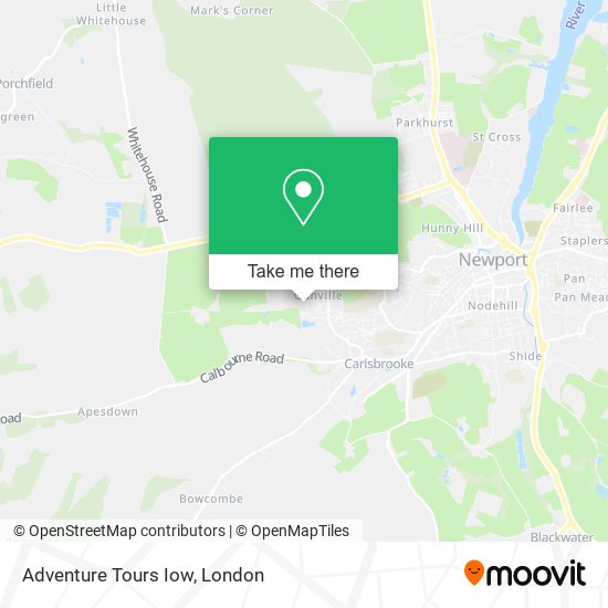 Adventure Tours Iow map