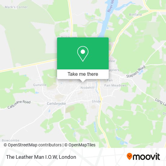 The Leather Man I.O.W map