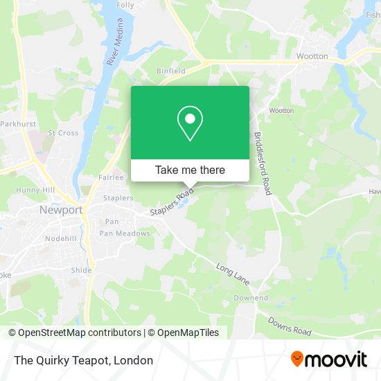 The Quirky Teapot map