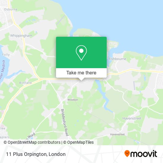 11 Plus Orpington map