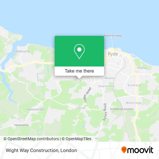 Wight Way Construction map